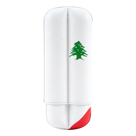 Bosquet CIGAR CASE CYLINDRICAL - FLAG - 2 CIGARS - LEBANON