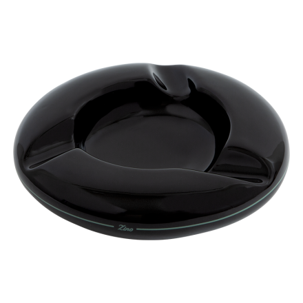 Zino ASHTRAY PORCELAINE - ROUND - BLACK